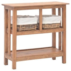 Consola living VIDAXL, lemn, 69 x 28 x 70 cm, maro