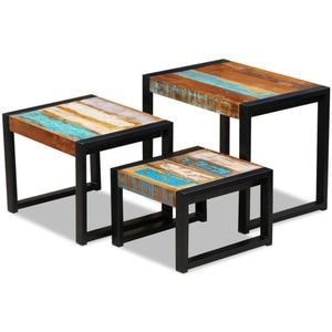 Mese suprapuse, VIDAXL, 2 kg, 60x42x48 cm, Metal/Lemn, Multicolor