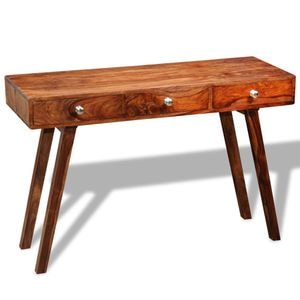 Consola living vidaXL, lemn, 116 x 42 x 76 cm, maro