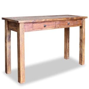 Consola living vidaXL, lemn, 123 x 42 x 75 cm, maro