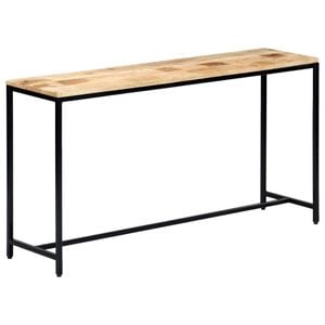 Consola living VIDAXL, metal, 140 x 35 x 76 cm, maro