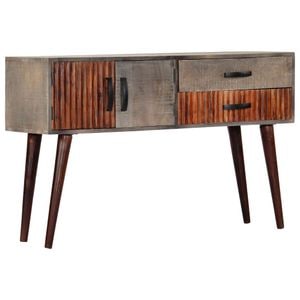 Consola living vidaXL, lemn, 120 x 35 x 75 cm, gri