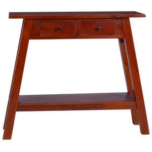 Consola living VIDAXL, lemn, 80-90 x 30 x 75 cm, maro