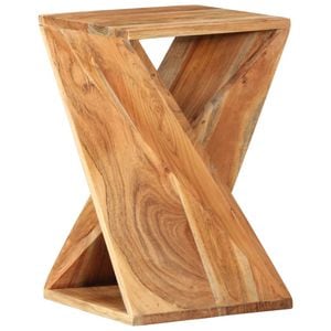 Masa laterala, VIDAXL, 1 kg, 35x35x55 cm, Lemn/Lemn, Maro