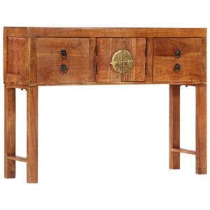 Consola living vidaXL, lemn, 120 x 32 x 80 cm, maro
