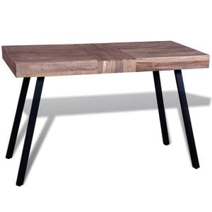 Masa laterala, VIDAXL, 2 kg, 119x58x76 cm, Lemn/Lemn, Maro