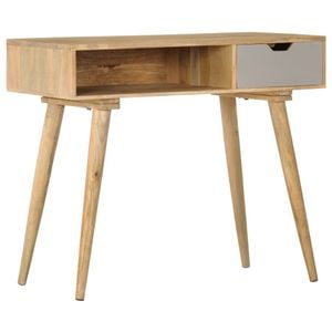 Consola living vidaXL, lemn, 89 x 44 x 76 cm, maro