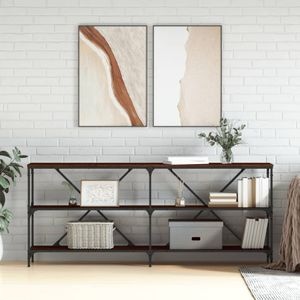 Consola living vidaXL, lemn, 180 x 30 x 75 cm, maro