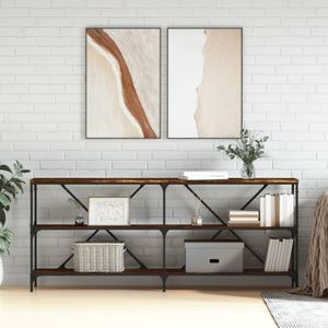 Consola living vidaXL, lemn, 180 x 30 x 75 cm, maro