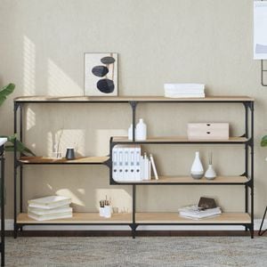 Consola living vidaXL, lemn, 160 x 32 x 95 cm, maro