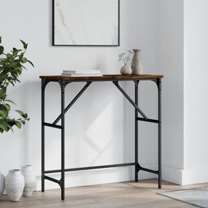 Consola living vidaXL, lemn, 75 x 32 x 75 cm, maro