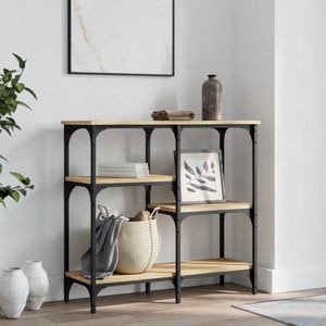 Consola living VIDAXL, lemn, 80 x 29 x 75 cm, maro