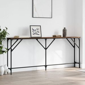 Consola living vidaXL, lemn, 180 x 23 x 75 cm, maro