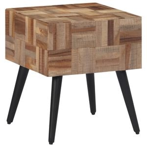 Masa laterala, VIDAXL, 1 kg, 40x40x45 cm, Lemn/Lemn, Gri