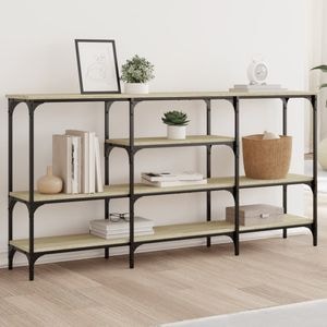 Consola living vidaXL, lemn, 160 x 29 x 80 cm, maro