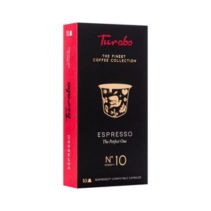 Capsule cafea, TURABO, Espresso , 10 capsule compatibile Nespresso, 54gr