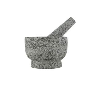Set mojar cu pistil 14 cm, din granit, ideal pentru zdrobirea condimentelor, AZHOME