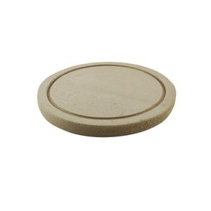 Tocator de bucatarie, rotund, din lemn, 20 cm, AZHOME