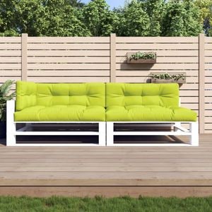 Perne de paleti vidaXL, 120 x 80 cm, 5 buc, verde aprins