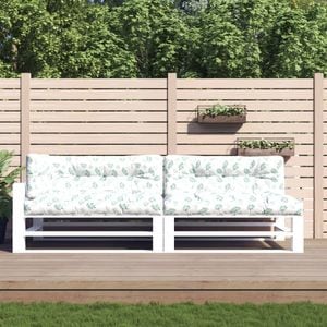 Perne de paleti vidaXL, 120 x 80 cm, 5 buc., model cu frunze textil