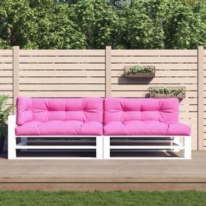 Perne de paleti vidaXL, 120 x 80 cm, 5 buc., roz material textil