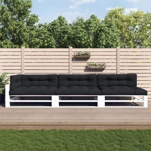Perne de paleti vidaXL, 120 x 80 cm, 7 buc., negru