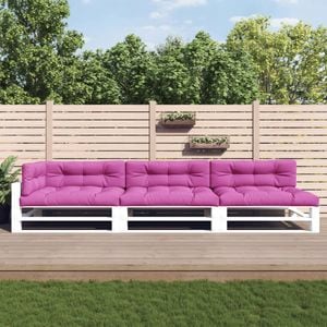 Perne de paleti vidaXL, 120 x 80 cm, 7 buc., roz