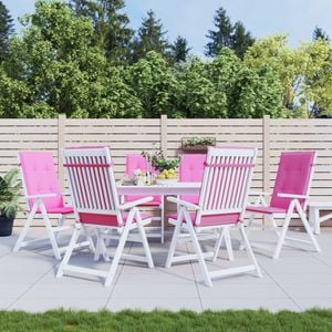 Perne de scaun spatar inalt vidaXL, 120 x 50 cm, 6 buc., roz