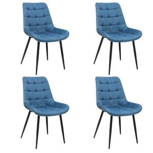 Set 4 scaune dining Onix, Turcoaz