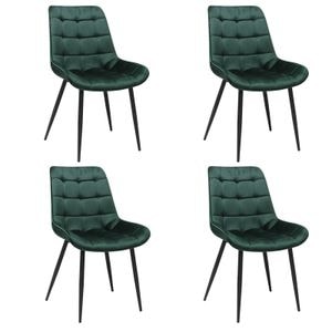 Set 4 scaune dining Onix, Verde Inchis