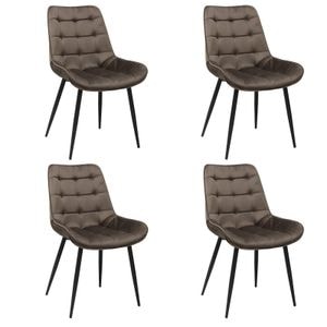 Set 4 scaune dining Onix, Maro