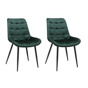 Set 2 scaune dining Onix, Verde Inchis
