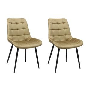 Set 2 scaune dining Onix, Bej