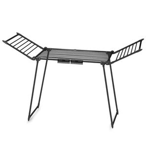 Uscator de rufe DacEnergy, constructie metalica solida, picioare antiderapante, pliere si desfasurare rapida, suprafata mare de uscare 27m, negru