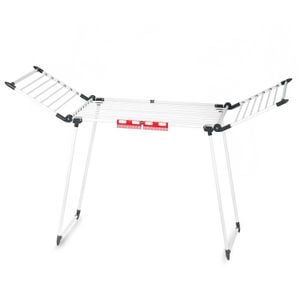 Uscator de rufe DacEnergy, metalic, constructie puternica, telescopic, aripi glisante, pliabil, 27 m, alb