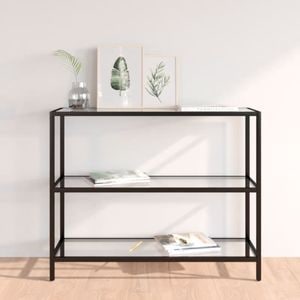 Raft VidaXL, metal, 100 x 36 x 90 cm, negru