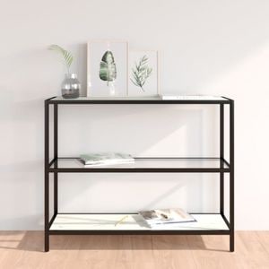 Raft VidaXL, metal, 100 x 36 x 90 cm, negru