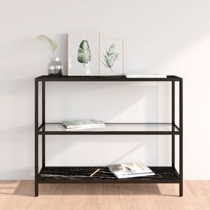 Raft VidaXL, metal, 100 x 36 x 90 cm, negru