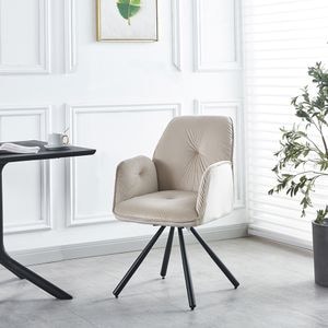 Scaun Living Tapitat KJC80, 89 X 60 X 45 CM, bej