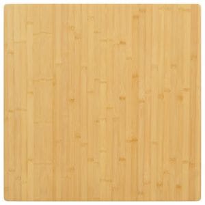 Blat de masa vidaXL, 80 x 80 x 4 cm, bambus, maro