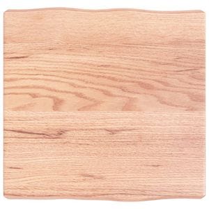 Blat de masa vidaXL, 40 x 40 x (2-6) cm, lemn tratat, contur organic, maro