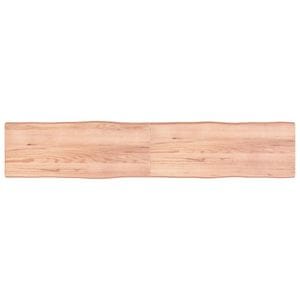 Blat de masa vidaXL, 200 x 40 x (2-6) cm, lemn tratat, contur organic, maro