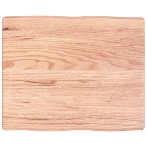 Blat de masa vidaXL, 60 x 50 x (2-6) cm, lemn tratat, contur organic, maro