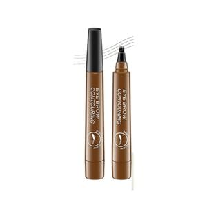 Creion pentru sprancene, Professional, Rezistent la apa, 3D Microblading, culoare maro deschis