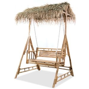 Balansoar gradina VidaXL, 2 locuri, 135 x 99 x 202 cm, maro