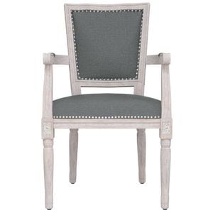 Scaun de bucatarie pivotant vidaXL, 1 buc., 58.5 x 55.5 x 97 cm, Lemn/Textil, Gri