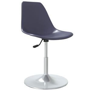Scaune de bucatarie pivotante vidaXL, 4 buc., 46 x 56 x 74-88 cm, Metal/Polipropilena, Mov