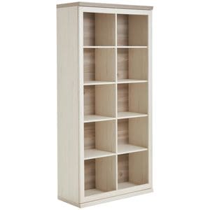 Etajera HOM'IN, PAL, 100 x 43 x 209 cm, alb-gri
