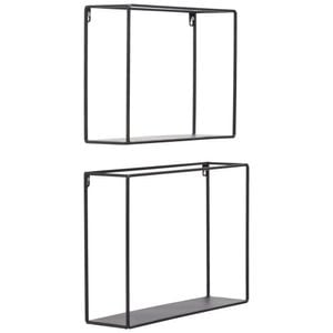 Set etajere de perete LANDSCAPE, 40x28x10 cm, Negru