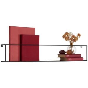 Raft suspendat LANDSCAPE, metal, 100 x 8 x16 cm, negru